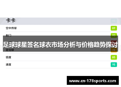 足球球星签名球衣市场分析与价格趋势探讨